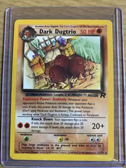 Dark Dugtrio 23/82 Team Rocket Non-Holo Card - Image 1