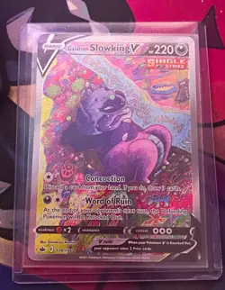 ☆ Pokemon TCG Galarian Slowking V 179/198 Chilling Reign Full Art Holo UR ☆ - Image 1