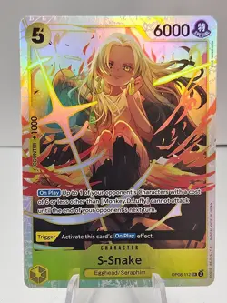 2024 One Piece Card Game: Two Legends OP08 SR S-Snake #OP08-112 - Image 1