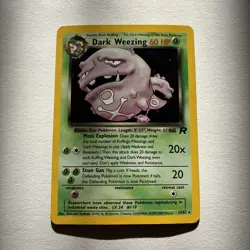 Pokemon TCG Dark Weezing Team Rocket 14/82 Holo Unlimited Rare Card Mp - Image 1