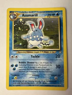 Azumarill 2/111 Unlimited Holo Rare Holo Neo Genesis Pokemon Card - Image 1