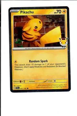 Pikachu (Pokemon Day 2026)051/162 Holo Miscellaneous Cards & Products Pokemon NM - Image 1