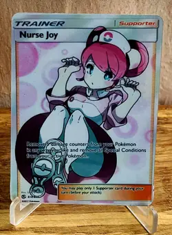 Pokemon Nurse Joy Anima Waifu Sexy Doujin ACG DIY Trainer Full Art Card Holo - Image 1