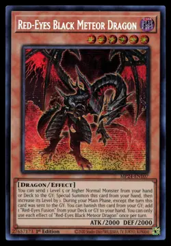 Red-Eyes Black Meteor Dragon MP24-EN107 25th Anniversary Tin Yugioh Card - Image 1
