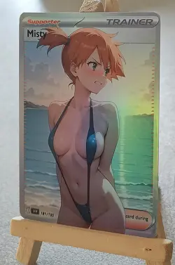 Misty Trainer Full Art Sexy Waifu doujin ACG Art Card - Image 1