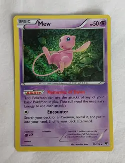 Mew 29/124 Holo XY Fates Collide Pokemon Card - Image 2