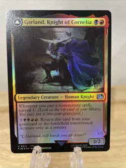 MTG Garland Knight of Cornelia / Chaos The Endless FOIL #0221 Final Fantasy NM/M - Image 1
