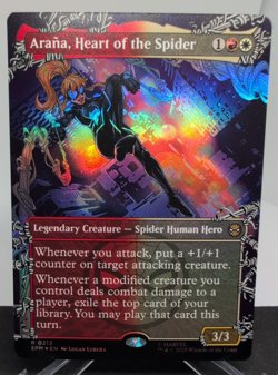 MTG Arana Heart of the Spider 0213 Marvel SPM Foil Borderless NM Free P&P - Image 1