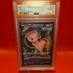 Mew V 113/264 Fusion Strike Pokemon PSA 10 - Image 1