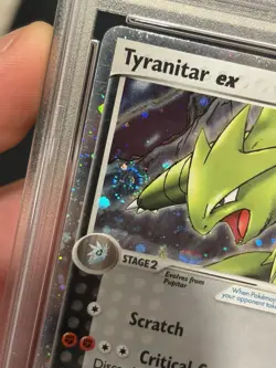 Tyranitar Ex [Holo] #17 Pokemon POP Series 1 PSA 6 🌀🌀🌀HAND SWIRL🌀🌀🌀 - Image 3
