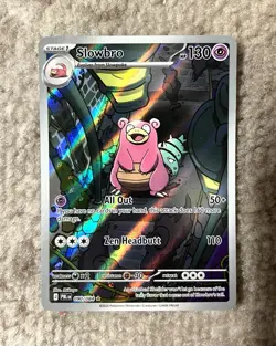 Pokemon Pitch Black Slowbro 090/084 Illustration Rare Holo Near Mint - Image 1