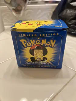 Pokemon 1999 Pikachu 23k Gold Plated Card Factory Sealed Pokeball & BONUS gifts - Image 1