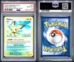 PSA 10 Pokemon Pichu D&P Stormfront Reverse Holo Stamped Burger King #45 POP 3 - Image 3