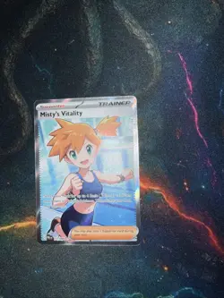 Misty's Vitality Pokemon Pitch Black Ultra Rare Near Mint English - Image 2