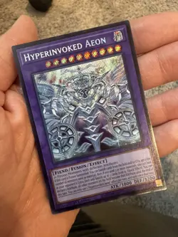 Yugioh Hyperinvoked Aeon CORI-EN033 Secret Rare 1st Edition NM - Image 1