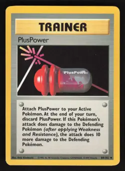 Pokemon Base Set 84/102 PlusPower Card TCCCX - Image 1