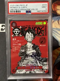 MONKEY D LUFFY - One Piece ST21-014 - PSA 9 PROMO - One Piece Magazine Vol. 20 - Image 1