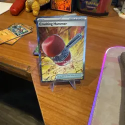Crushing Hammer 105/084 Ultra Rare Full Art Holo Pokemon Pitch Black English NM - Image 1