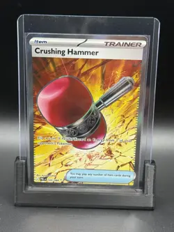Crushing Hammer 105/084 Ultra Rare Full Art Holo Pokemon Pitch Black English NM - Image 1