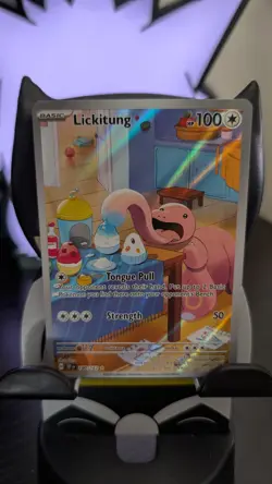 Pokemon TCG Lickitung Scarlet Violet Temporal Forces 180/162 Illustration Rare - Image 2