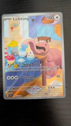 Pokemon TCG Lickitung Scarlet Violet Temporal Forces 180/162 Illustration Rare - Image 5