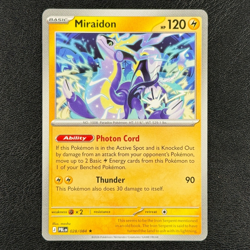 Miraidon 028/084 - Non Holo Deck Exclusive - Pitch Black - Pokemon TCG - NM - Image 1