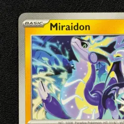 Miraidon 028/084 - Non Holo Deck Exclusive - Pitch Black - Pokemon TCG - NM - Image 2