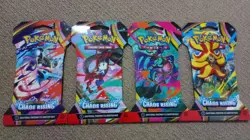 4 x Chaos Rising TCG Booster Pack FULL set of 4 - Image 1