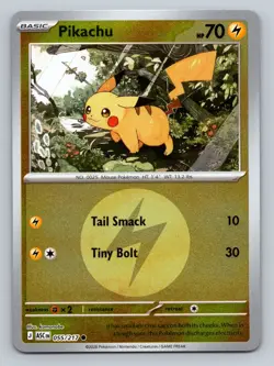 Pikachu (Energy Symbol Pattern) Reverse Holo Common ME: Ascended Heroes 055/217 - Image 1