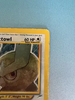 Shining Noctowl 110/105 Holo Rare Pokemon Neo Destiny HP - Image 4