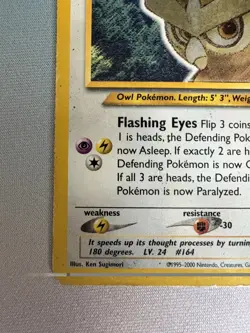 Shining Noctowl 110/105 Holo Rare Pokemon Neo Destiny HP - Image 5
