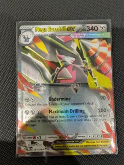 Mega Excadrill ex 065/084 Double Rare Pitch Black Pokemon Holo NM - Image 1