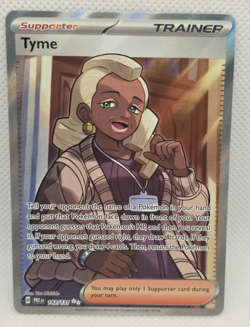 Tyme 143/131 Pokemon TCG Prismatic Evolutions Full Art Trainer Ultra Rare - Image 1