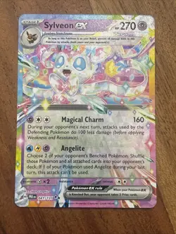 Pokemon TCG Sylveon Ex 041/131 Prismatic Evolutions Double Rare NM Card - Image 1