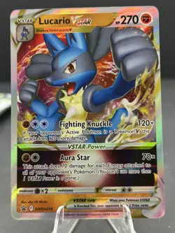 Lucario V Full Art Rare Promo Pokemon Trading Card - Collectible TCG - Image 1