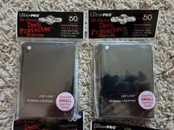 200 (4x50) Sleeves Ultra Pro Hi-Gloss Black FOR Small Cards Yu Gi Oh, CardFight - Image 3