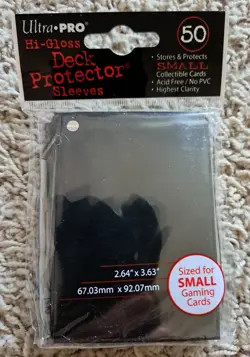 200 (4x50) Sleeves Ultra Pro Hi-Gloss Black FOR Small Cards Yu Gi Oh, CardFight - Image 5