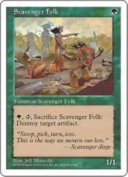 MTG 5th Edition - Scavenger Folk (x4) NM - Image 1