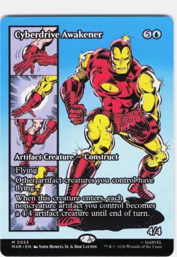 Cyberdrive Awakener #53 Marvel Super Heroes Borderless Regular Mythic - Image 1
