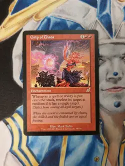 Grip of Chaos MTG Scourge Rare Red Enchantment Moderately Played x1 GC1 - Image 1