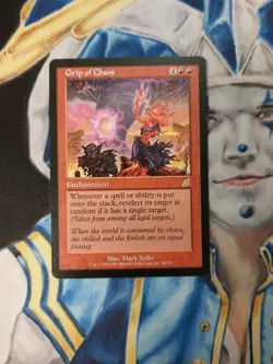 Grip of Chaos MTG Scourge Rare Red Enchantment Moderately Played x1 GC1 - Image 2