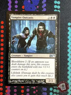 Vampire Outcasts 115 Uncommon Magic 2012 (M12) Magic: The Gathering LP - Image 1