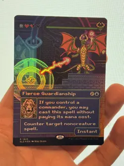 1X FOIL Fierce Guardianship BORDERLESS MINT MTG Magic SLD Secret Lair Extra CEDH - Image 1
