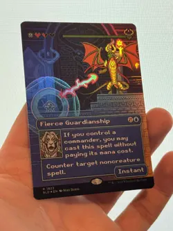 1X FOIL Fierce Guardianship BORDERLESS MINT MTG Magic SLD Secret Lair Extra CEDH - Image 2