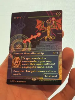 1X FOIL Fierce Guardianship BORDERLESS MINT MTG Magic SLD Secret Lair Extra CEDH - Image 3