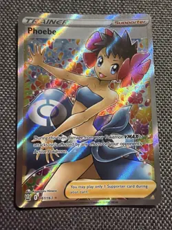 Pokemon TCG Phoebe Trainer Card Sword & Shield Battle Styles, 161/163 - Image 1