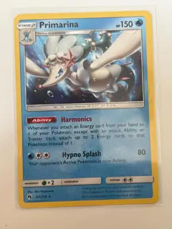 Primarina 67/214 Rare Lost Thunder Pokemon Lightly Played - Image 1
