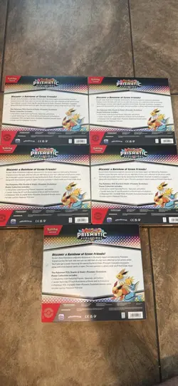 Pokemon TCG Prismatic Evolutions Poster Collection 5 Boxes 3 Promo Eevee 2025 - Image 2