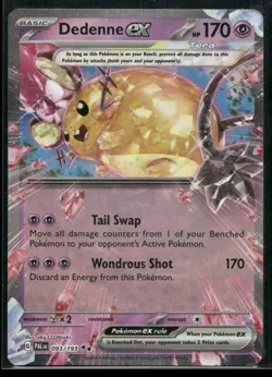 Dedenne ex 093/193 Double Rare Paldea Evolved Pokemon Holo Near Mint - Image 1