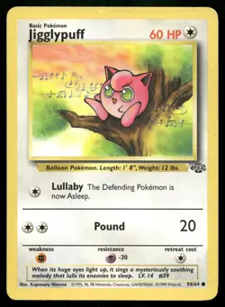 Jigglypuff 54/64 Common Jungle Pokemon Unlimited Lightly Played - Image 1